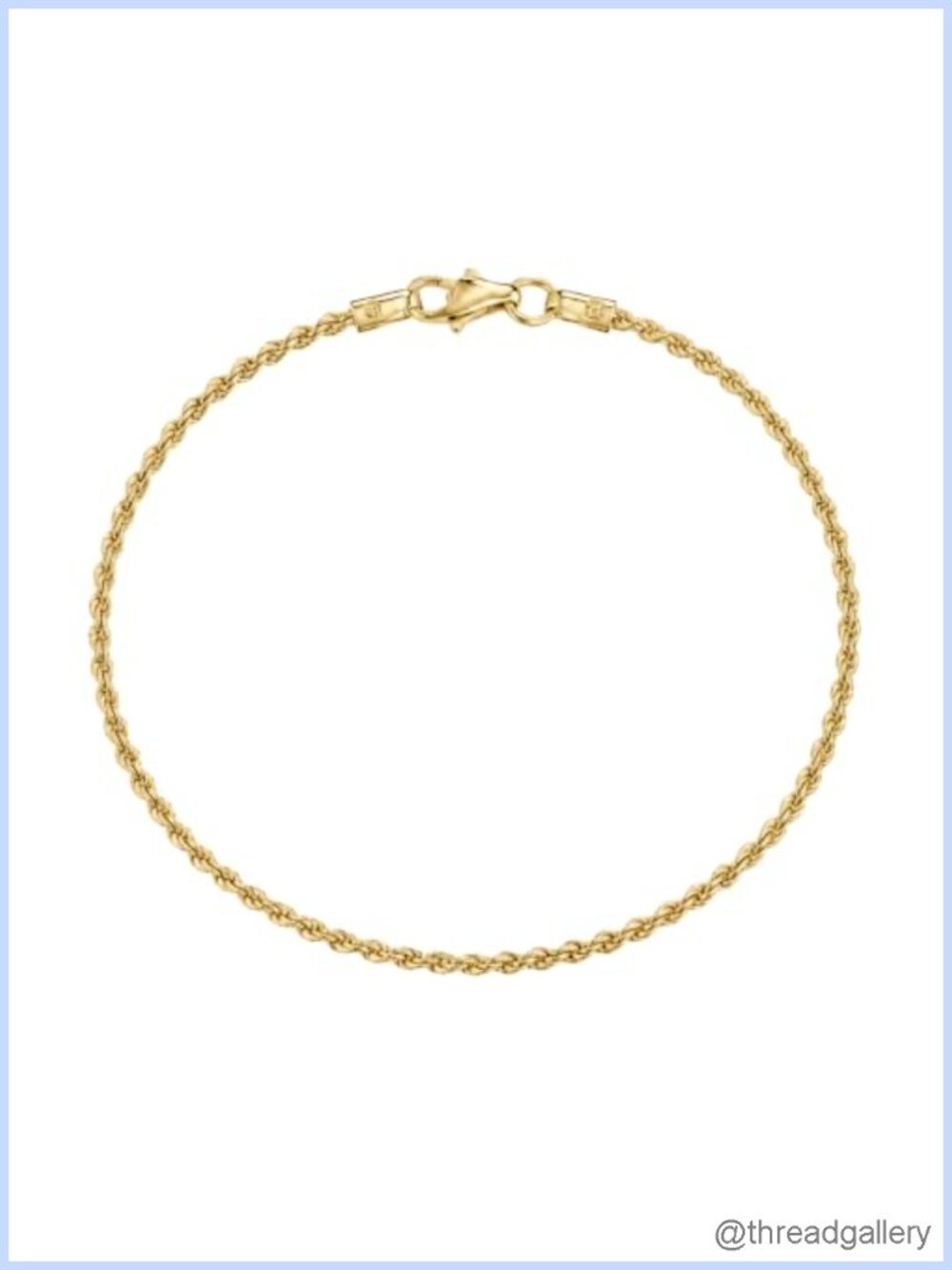 18K Gold Plated 925 Sterling Silver Italian Chain Bracelet Women Waterproof